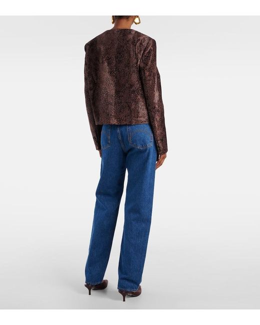 Blazé Milano Brown Shamo Bolero Velvet Jacket