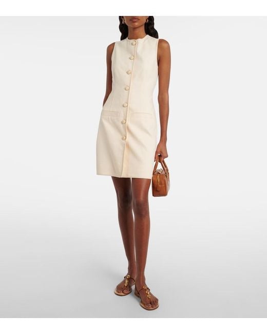 Veronica Beard Natural Whistler Minidress