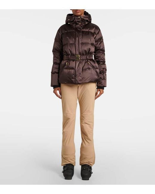 Giacca Da Sci Selma Con Cintura di Bogner in Brown