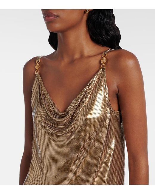 Versace Natural Chainmail Minidress
