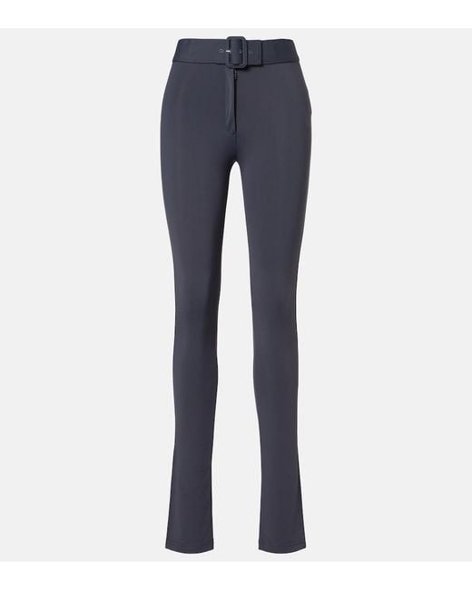 Courreges Blue Belted Jersey Pants