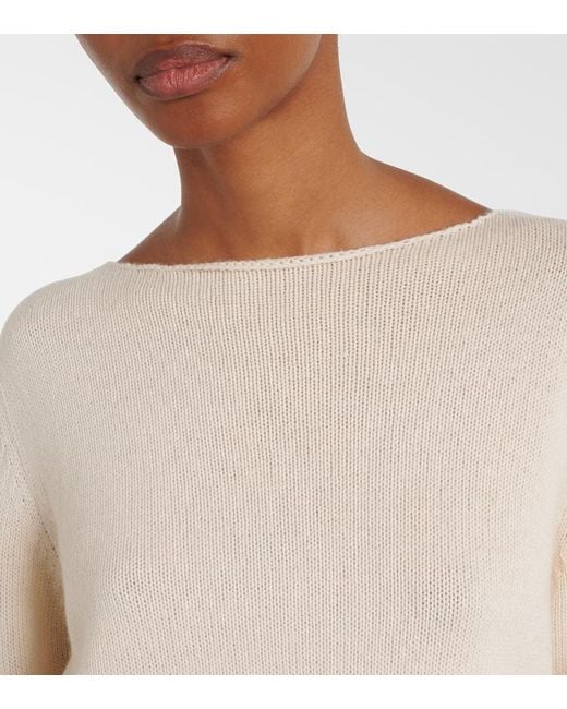 Jardin Des Orangers Natural Wool And Cashmere Sweater
