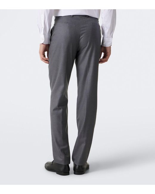 Eleventy Gray Single-Breasted Wool Suit for men