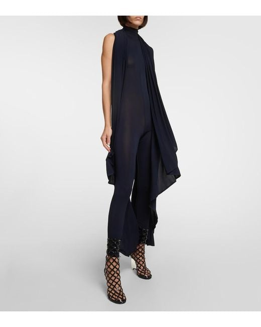 Alaïa Blue Jersey Jumpsuit