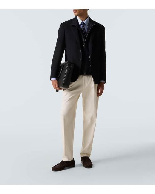 Canali Blue Technical Vest for men