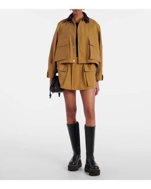 Sacai Natural Cotton-Blend Twill Blouson