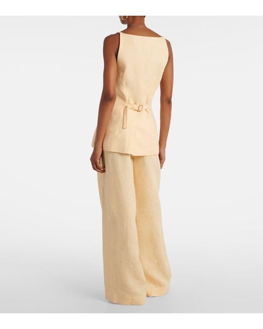 Posse Natural Nancy Linen Top