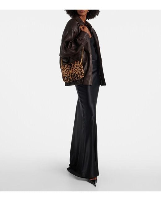 Saint Laurent White Kate Supple Calf Hair Shoulder Bag
