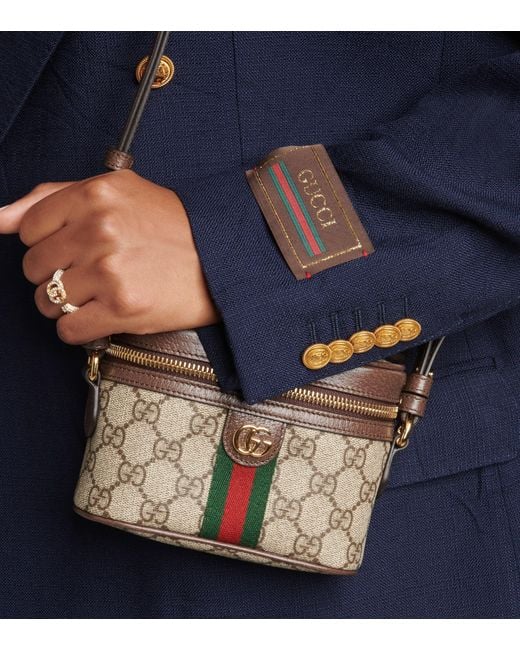 Gucci Canvas Ophidia GG Mini Bag | Lyst