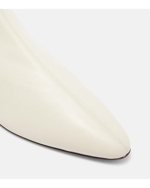 Herbert Levine White Ankle Boots All