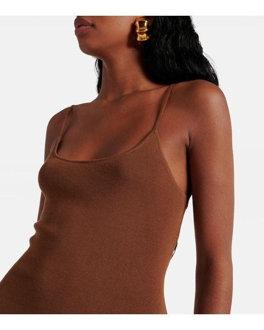 Robe Longue Citara En Coton Melange Faithfull The Brand en coloris Metallic