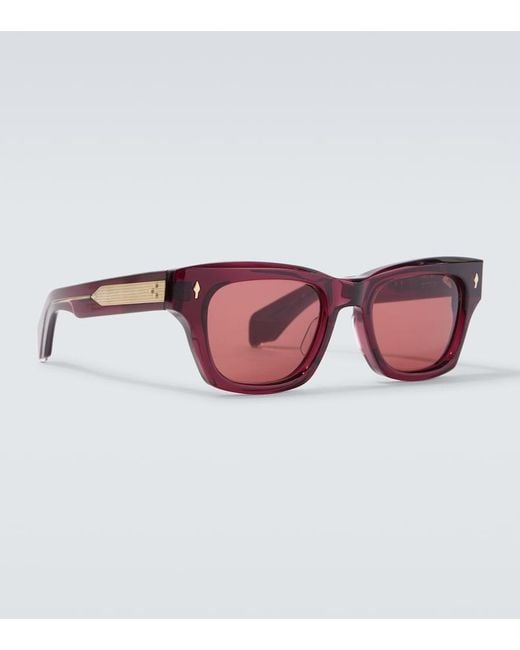 Jacques Marie Mage Eckige Sonnenbrille Dealan 53 in Pink für Herren