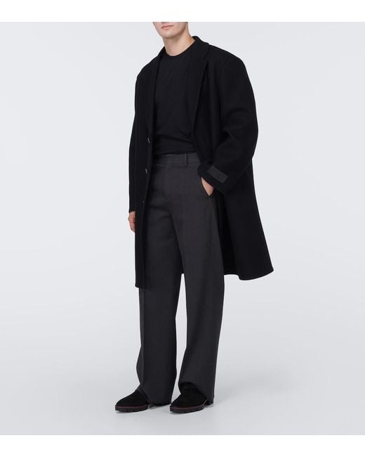 Christian Louboutin Black Alpinosol Suede Chelsea Boots for men