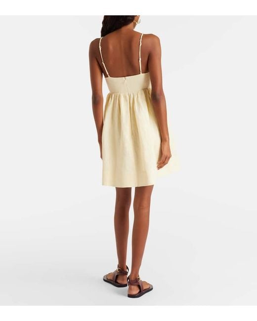 Farm Rio Natural Minikleid Cocoon Tree Aus Leinen