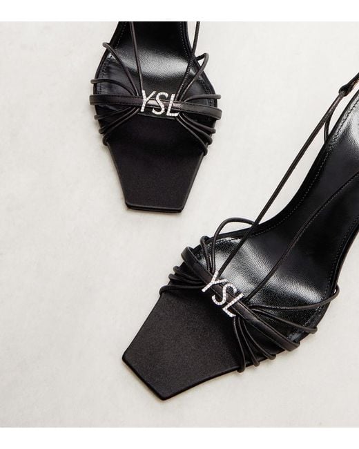Saint Laurent Black Jerry Sandals