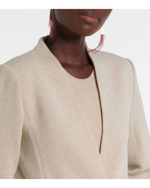 Chaqueta Olivia En Mezcla De Lana Isabel Marant de color Natural