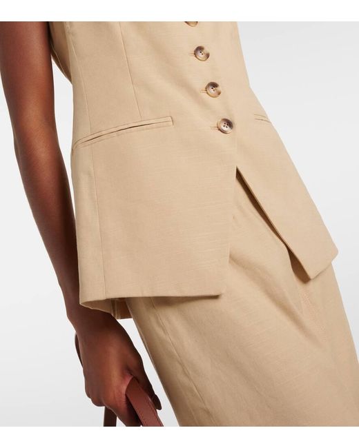 Gilet Liff di Veronica Beard in Natural