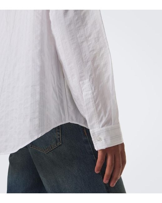 Gucci White Striped Shirt for men