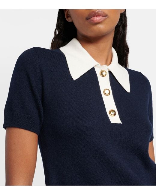 Miu Miu Blue Minikleid Aus Kaschmir