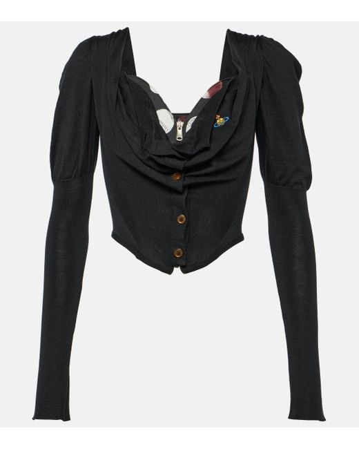 Top en laine et soie Vivienne Westwood en coloris Black