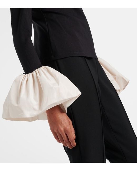 Staud Black Paige Top