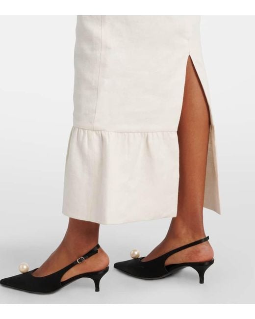 Falda Tubo Matilda De Lino Posse de color White