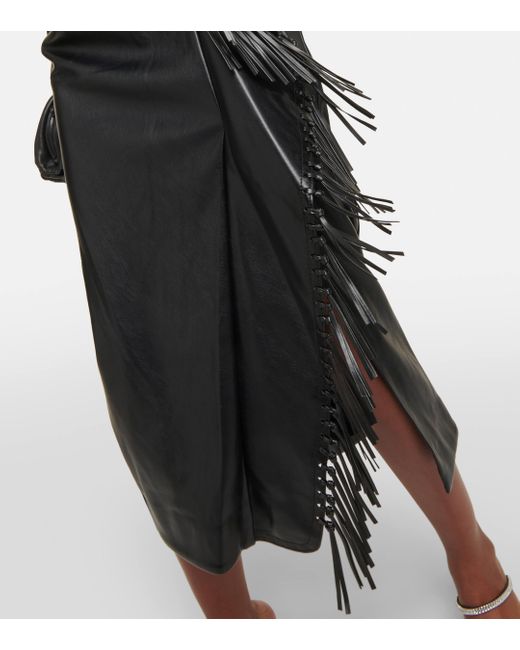 Jonathan Simkhai Black Carlee Faux Leather Midi Dress