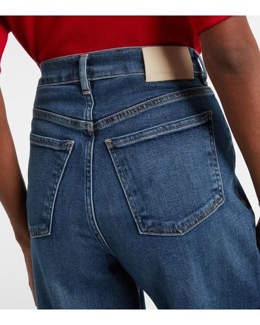 Citizens of Humanity Blue Issy High-Rise Wide-Leg Jeans