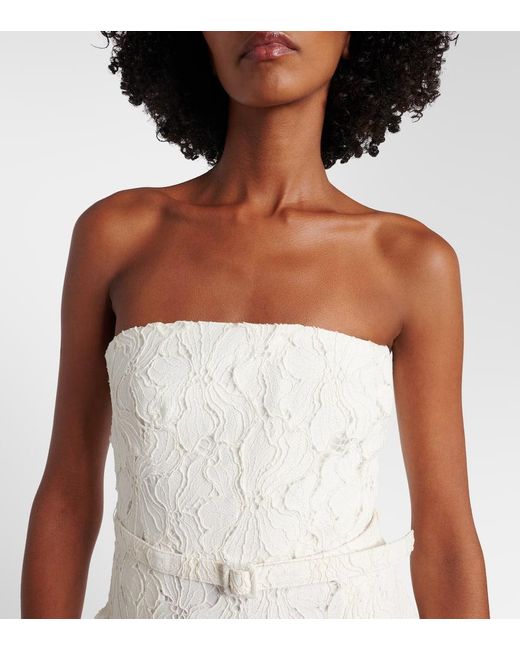 Combi-Pantalon Rebecca En Dentelle Jonathan Simkhai en coloris White