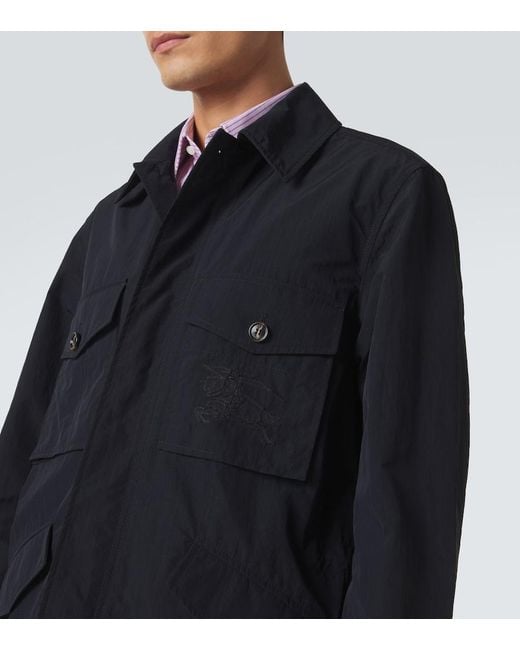Burberry Blue Ekd Field Jacket for men