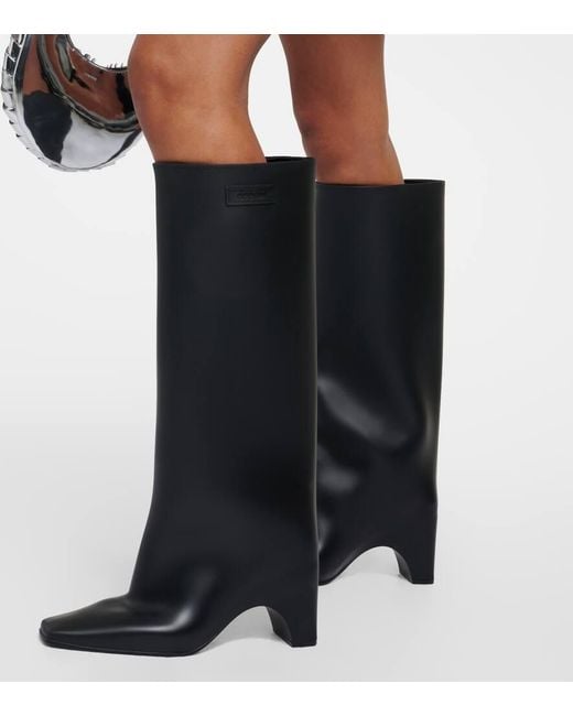Coperni Black Stiefel Rubber Bridge