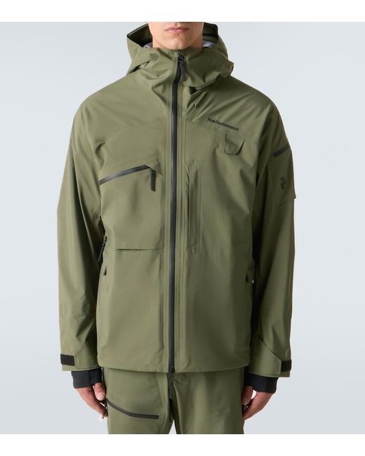 Peak Performance Green Alpine Ski Jacket for men