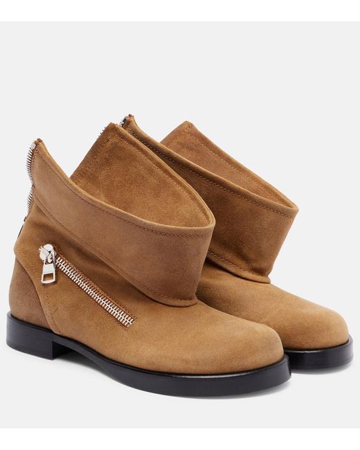 J.W. Anderson Brown Suede Ankle Boots