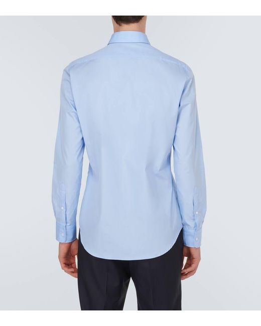 Camicia in cotone di Thom Sweeney in Blue da Uomo