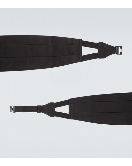 Tom Ford Black Silk Cummerbund for men