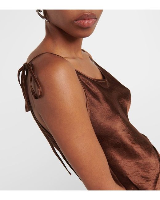 acne satin wrap dress Acne Studios Short Sleeved Wrap Dress