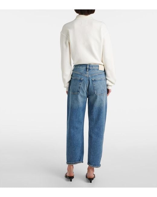 Citizens of Humanity Blue Dahlia Mid-Rise Straight Jeans