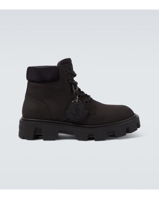 Stivaletti Peak City di Moncler in Black da Uomo