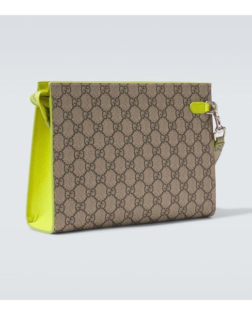 Gucci Metallic Gg Canvas Small Pouch for men