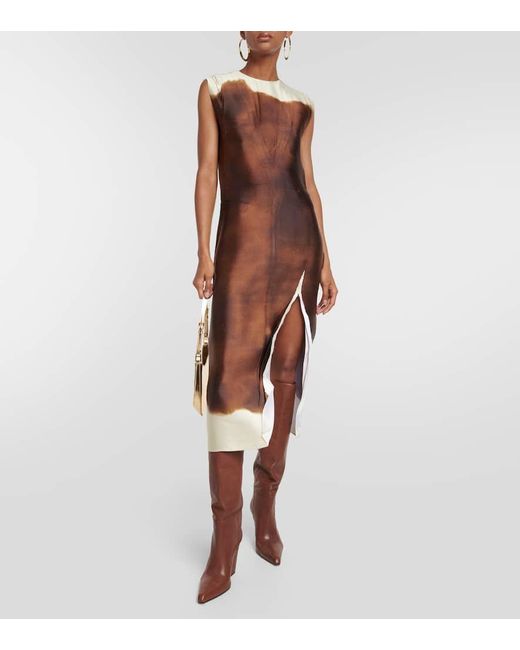 Paris Texas Brown Jane Leather Knee-high Boots