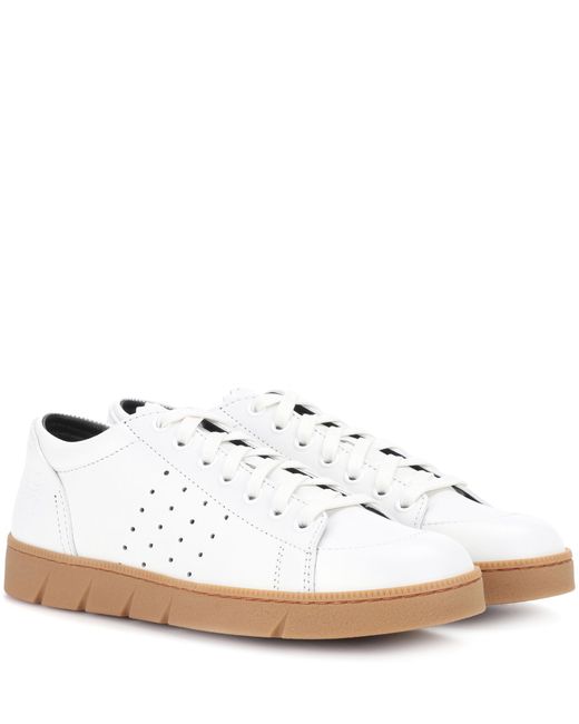 Loewe White Leather Sneakers