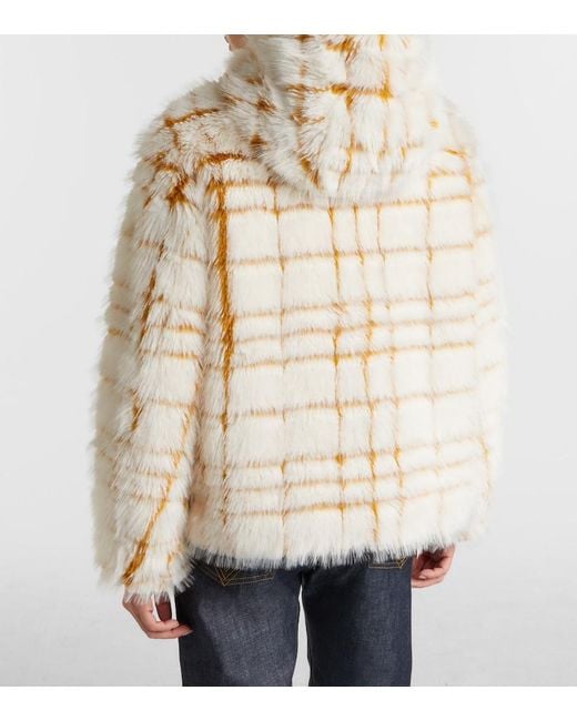 Moncler Natural Pluvier Checked Jacket