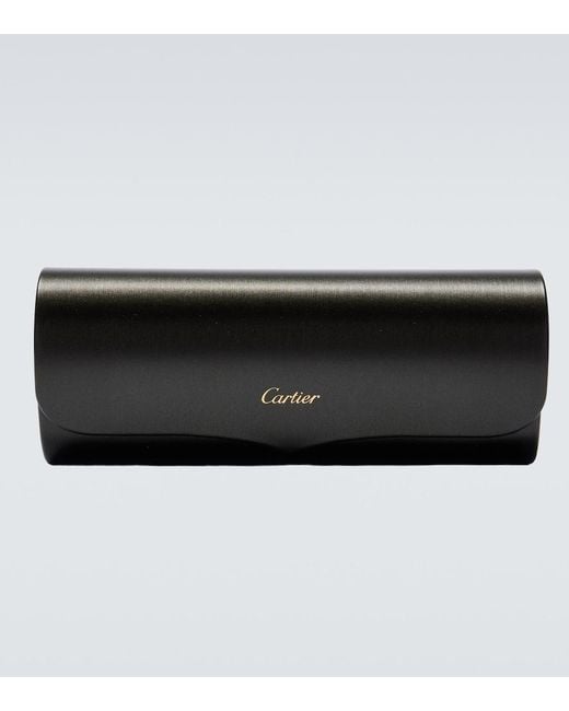 Cartier Brown Panthere De Cartier Square Sunglasses for men