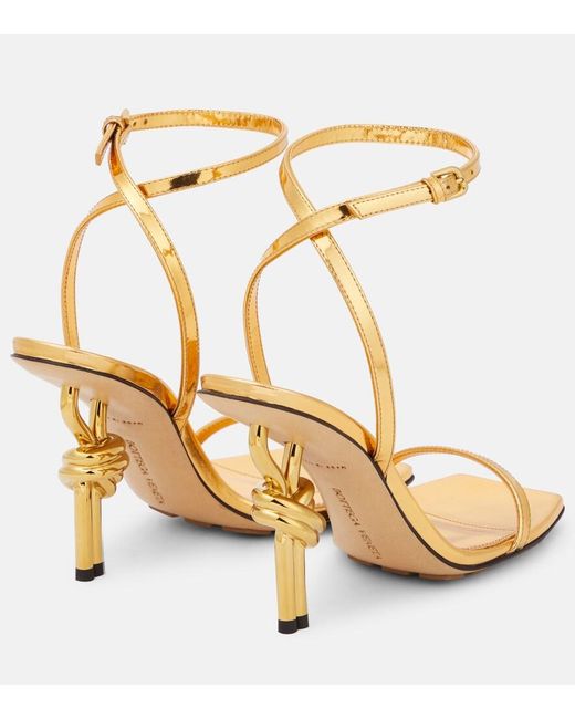Bottega Veneta Metallic High Heel Sandals