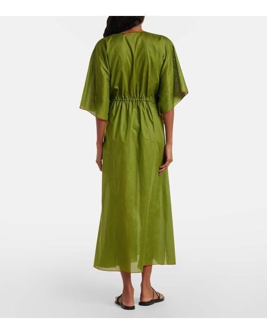 Eres Green Kaftan Voilier Aus Baumwolle