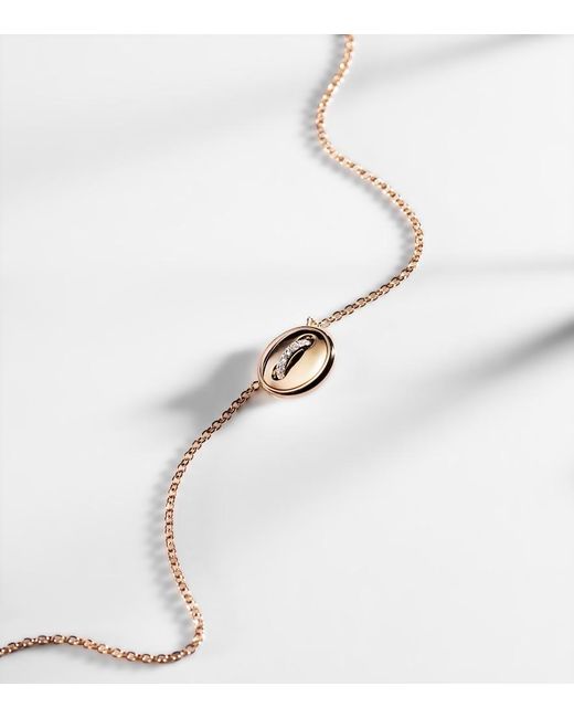 Pomellato Metallic Pom Pom Dot 18Kt Rose Pendant Necklace With And Diamonds