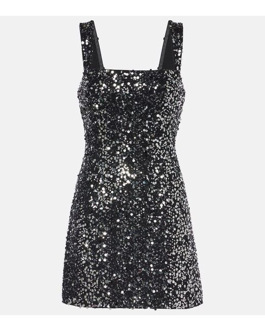 Jonathan Simkhai Black Minikleid Benson Mit Pailletten