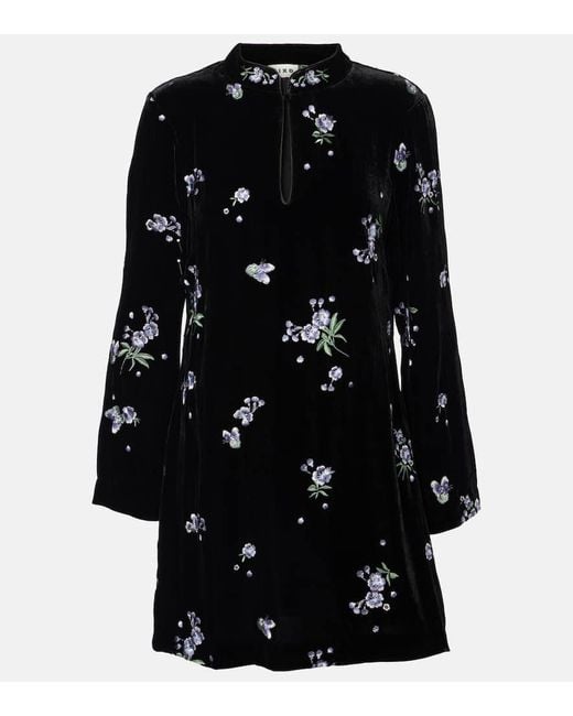 Abito Corto Calla di Rixo in Black