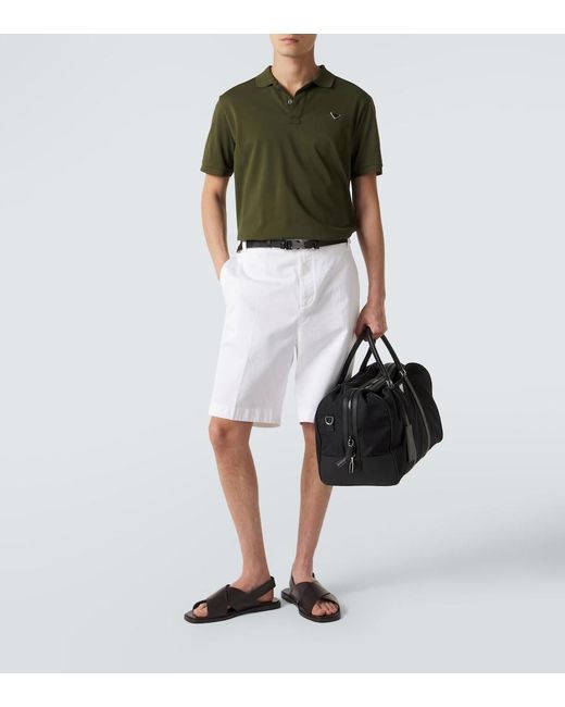 Prada Black Leather Sandals for men