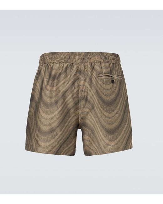 Frescobol Carioca Green Printed Swim Trunks for men